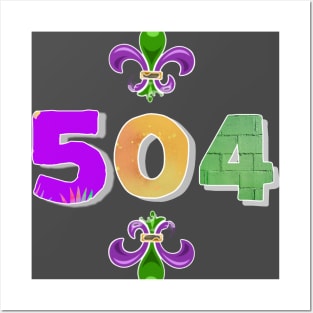 504 Mardi Gras Nola Posters and Art